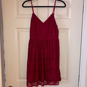 YA Red Lace Sundress
